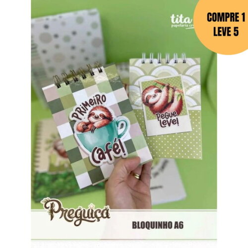 Arquivo Digital Preguiça Combo Encadernação -6147