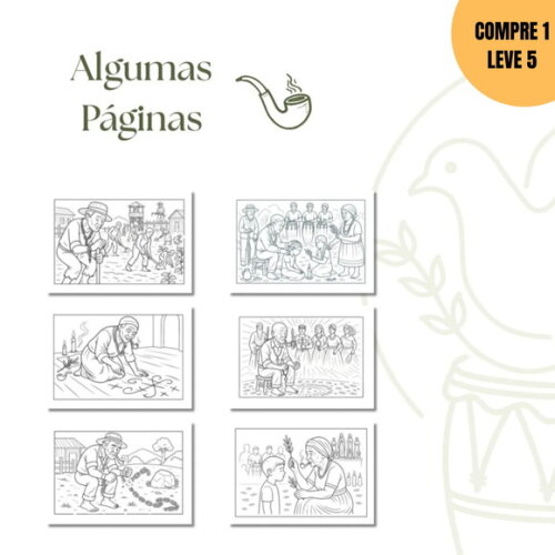 Arquivo Digital Pretos Velhos Livro de Colorir -3727