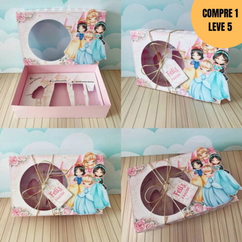 Arquivo Digital Princesas Caixa Mini Confeiteiro Páscoa-2871
