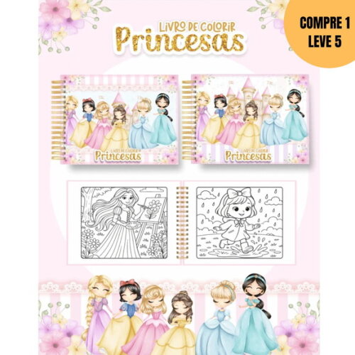 Arquivo Digital Princesas Livros de Colorir -4166
