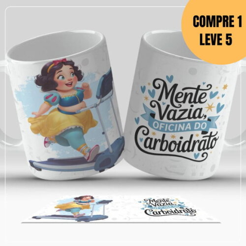 Arquivo Digital Princesas Motivadas Artes para Caneca -5356