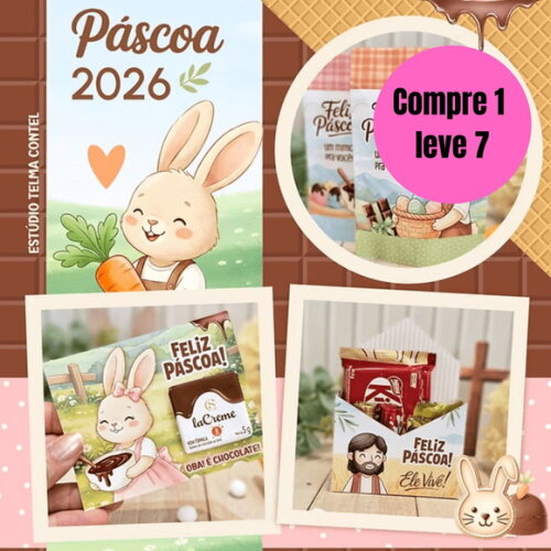 Arquivo Digital Printables Completo Páscoa 2026 - 6538