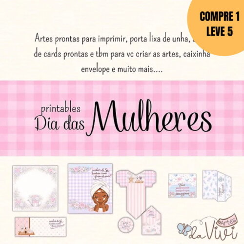 Arquivo Digital Printables Dia das Mulheres 2026 -6335