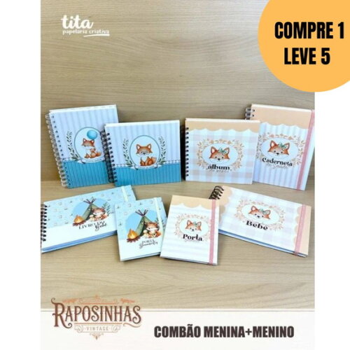 Arquivo Digital Raposinhas Combão Encadernação -5521