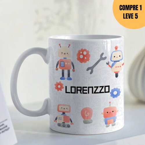 Arquivo Digital Robô Arte para Caneca -1601