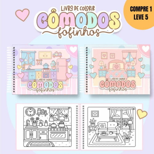 Arquivo Digital Rotina Caótica Livros de Colorir -3977