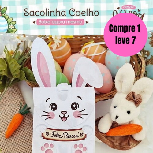 Arquivo Digital Sacolinha Coelho Páscoa -6572