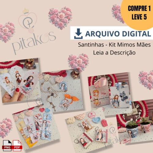 Arquivo Digital Santinhas Kit Dia das Mães -2826