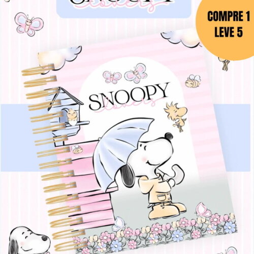 Arquivo Digital Snoopy Agendas Planners 2026 -5626