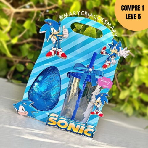 Arquivo Digital Sonic Caixa Ovo de Páscoa -2406