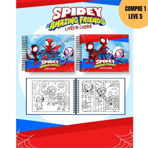 Arquivo Digital Spidey e Amigos Livros de Colorir -3975
