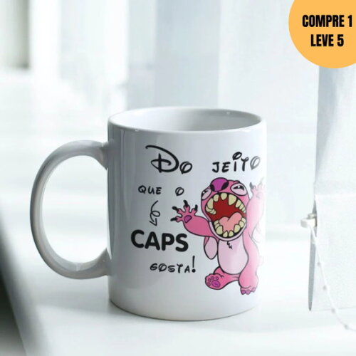 Arquivo Digital Stitch Caps Arte Avulsa Caneca -3941