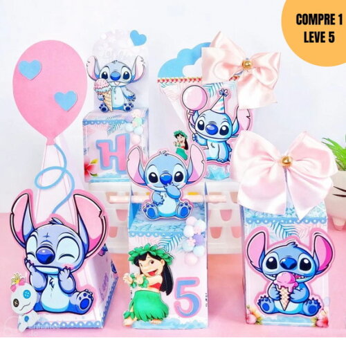 Arquivo Digital Stitch Clássico Kit Festa Pronta -3646