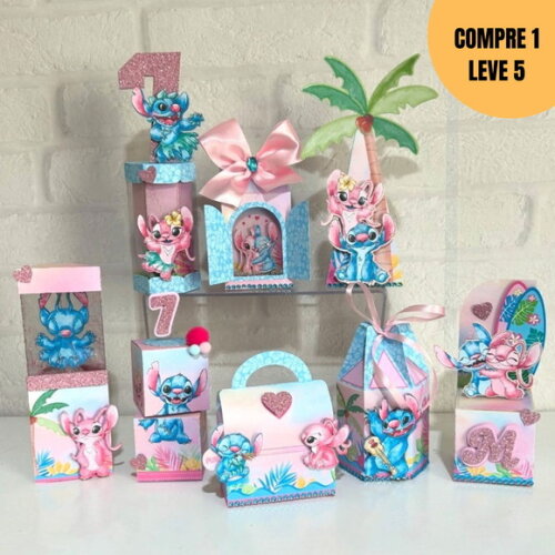 Arquivo Digital Stitch e Angel Kit Festa Pronta -1842