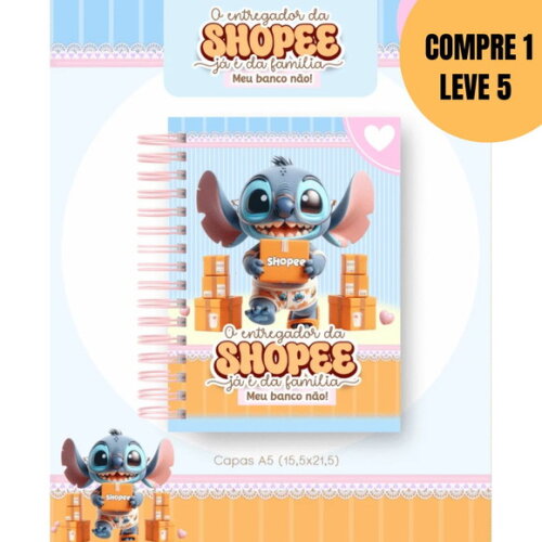 Arquivo Digital Stitch Entregador da Shopee -5562