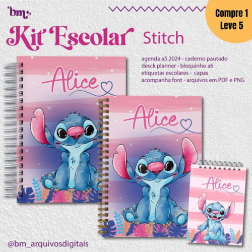 Arquivo Digital Stitch Kit Escolar 2025 -758