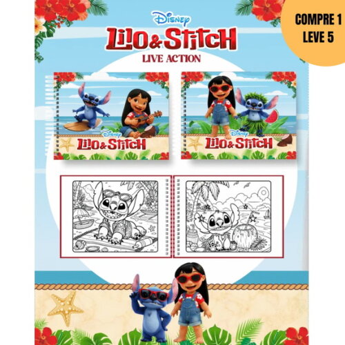 Arquivo Digital Stitch Livro de Colorir -3719