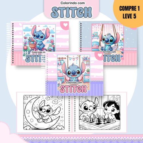 Arquivo Digital Stitch Livro de Colorir -2745