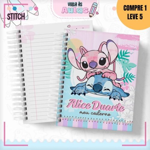 Arquivo Digital Stitch Menina Kit Escolar 2025 -1613