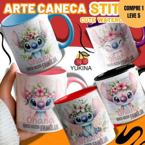 Arquivo Digital Stitch Ohana Artes para Caneca -3747