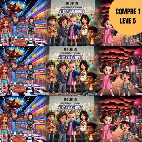 Arquivo Digital Stranger Things 3d Kit Digital -4881