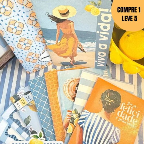 Arquivo Digital Summer Feelings Pack Caderninhos -4845