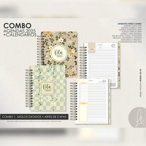 Arquivo Digital Super Combo Agendas 2025 + Calendários -646