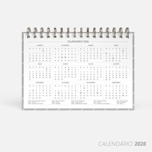 Arquivo Digital Super Combo de Calendário de Mesa 2026 -5005