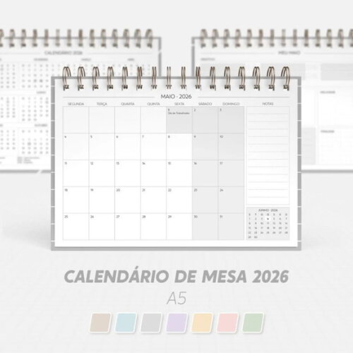Arquivo Digital Super Combo de Calendário de Mesa 2026 -5005