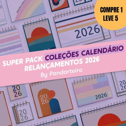 Arquivo Digital Super Pack de Coleções Calendário 2026 -5009