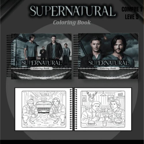 Arquivo Digital Supernatural Livros de Colorir -4161