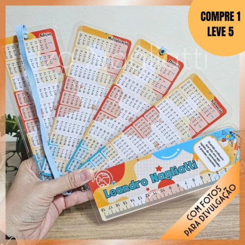 Arquivo Digital Tabuadas das 4 Operações com Régua -6307