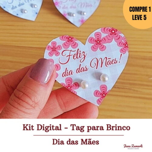 Arquivo Digital Tag para Brinco Dia das Mães -3270