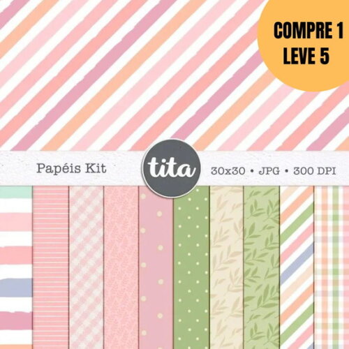 Arquivo Digital Tempo de Fé Combo Ilustrações e Papéis -5333