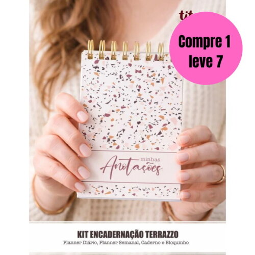 Arquivo Digital Terrazzo Kit Encadernação -6478