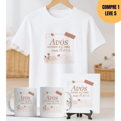 Arquivo Digital Trio Caneca Camisa e Azulejo -4043