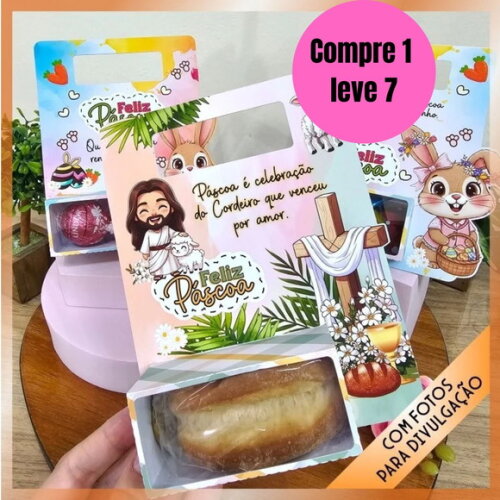 Arquivo Digital Trio de Cards de Bombons Páscoa Coelhos