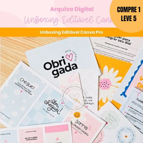 Arquivo Digital Unboxing Editável Canva -6271
