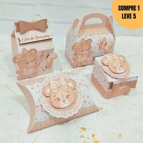 Arquivo Digital Ursinha Baby Nude Kit Festa Pronta -1562