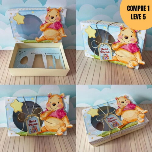 Arquivo Digital Ursinho Pooh Mini Confeiteiro Páscoa -2884