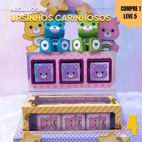 Arquivo Digital Ursinhos Carinhosos Caixinha de Jogos -3483