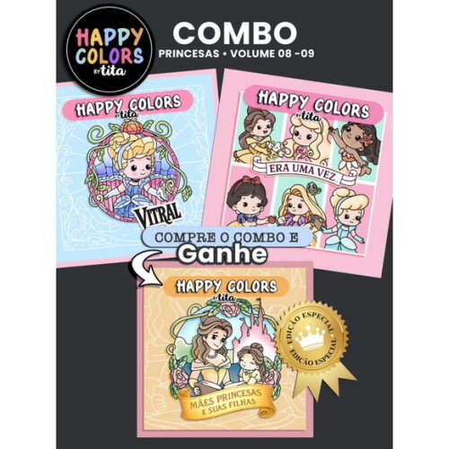 Arquivo Digital Volume 8 Princesas Livro de Colorir -2934