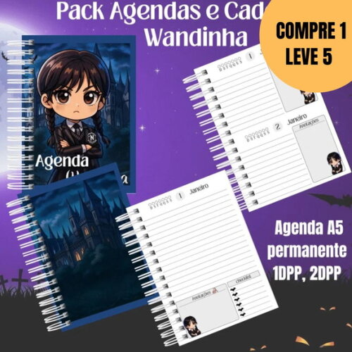 Arquivo Digital Wandinha Kit Escolar -5423