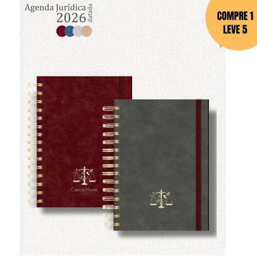 Arquivo Digital 22 Capas A5 para Agenda Jurídica 2026 -4467