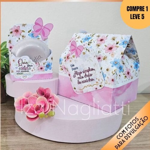 Arquivo Digital 4 Modelos de Caixinhas para Sabonetes -4050