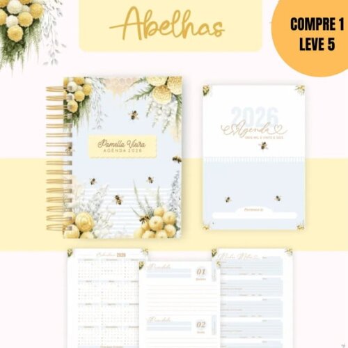 Arquivo Digital Abelha Agendas e Planners 2026 -6081