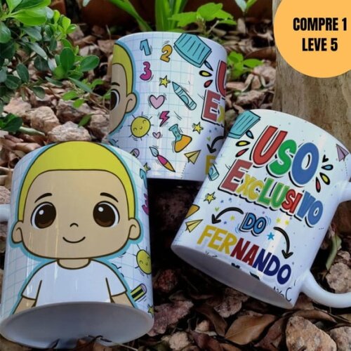 Arquivo Digital Abc Volta às Aulas Artes para Caneca -6119
