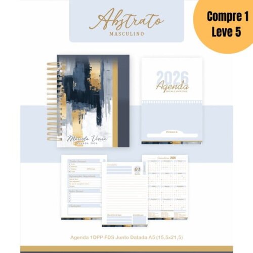 Arquivo Digital Abstrato Masculino Agendas 2026 -5148