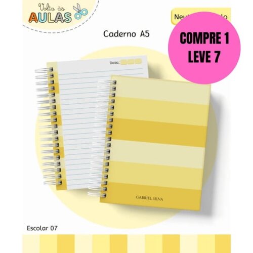 Arquivo Digital Amarelo Neutro Volta as Aulas 2026 -6354