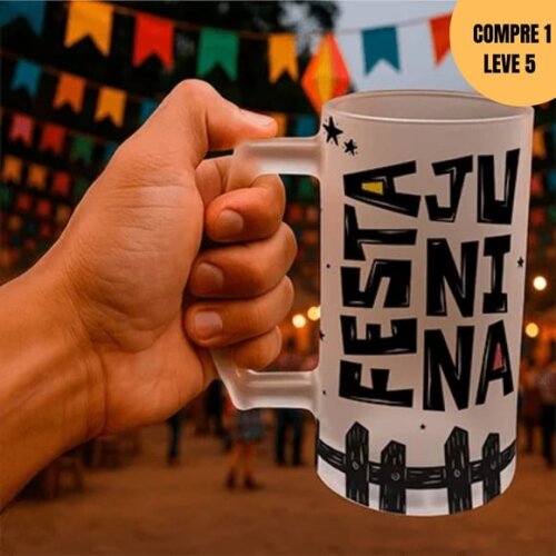 Arquivo Digital Arte Caneca Chopp Festa Junina -3463